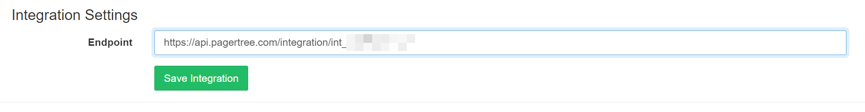 PagerTree Endpoint URL